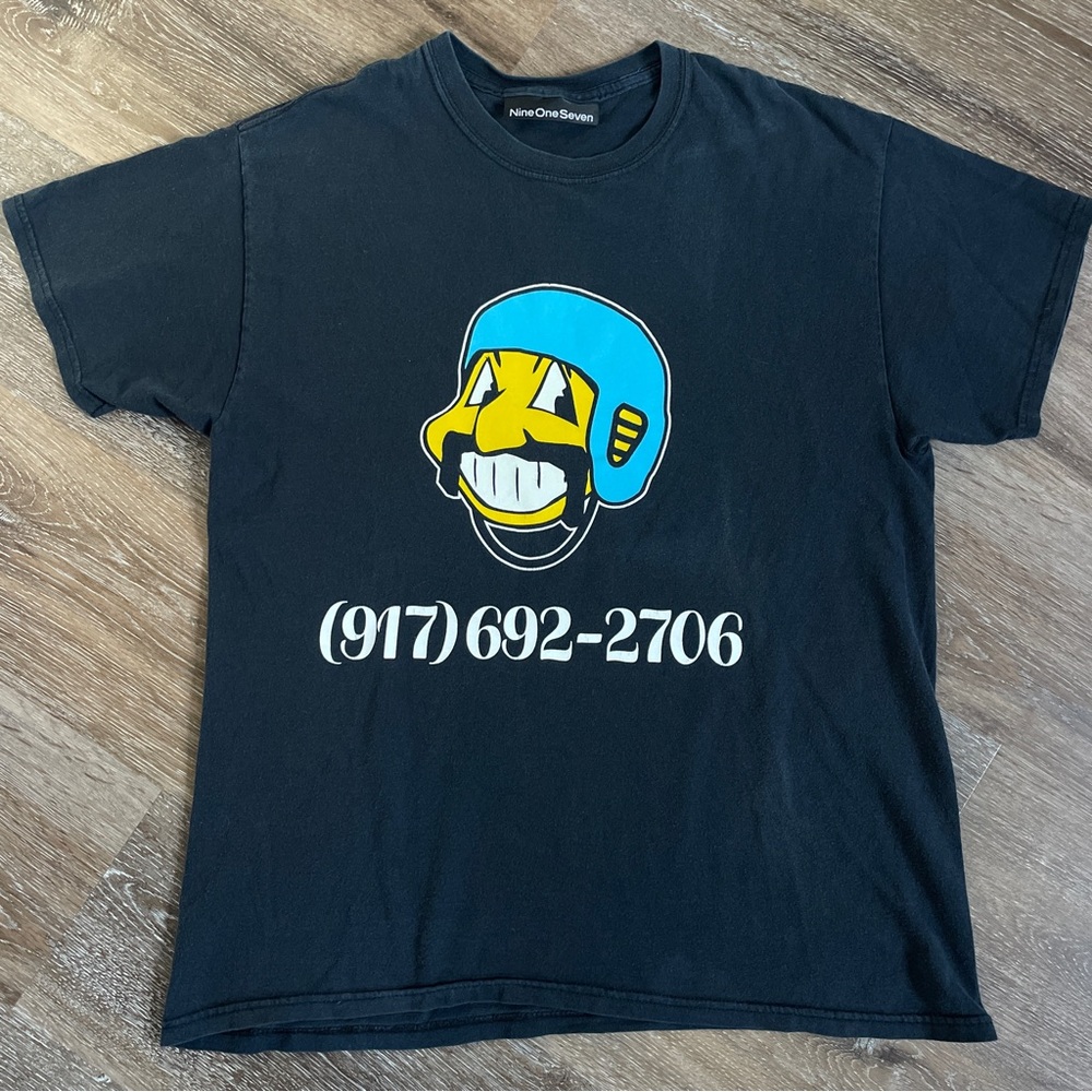 Call Me Nine One Seven - Bowl Troll Tee Size Large Alex Olson